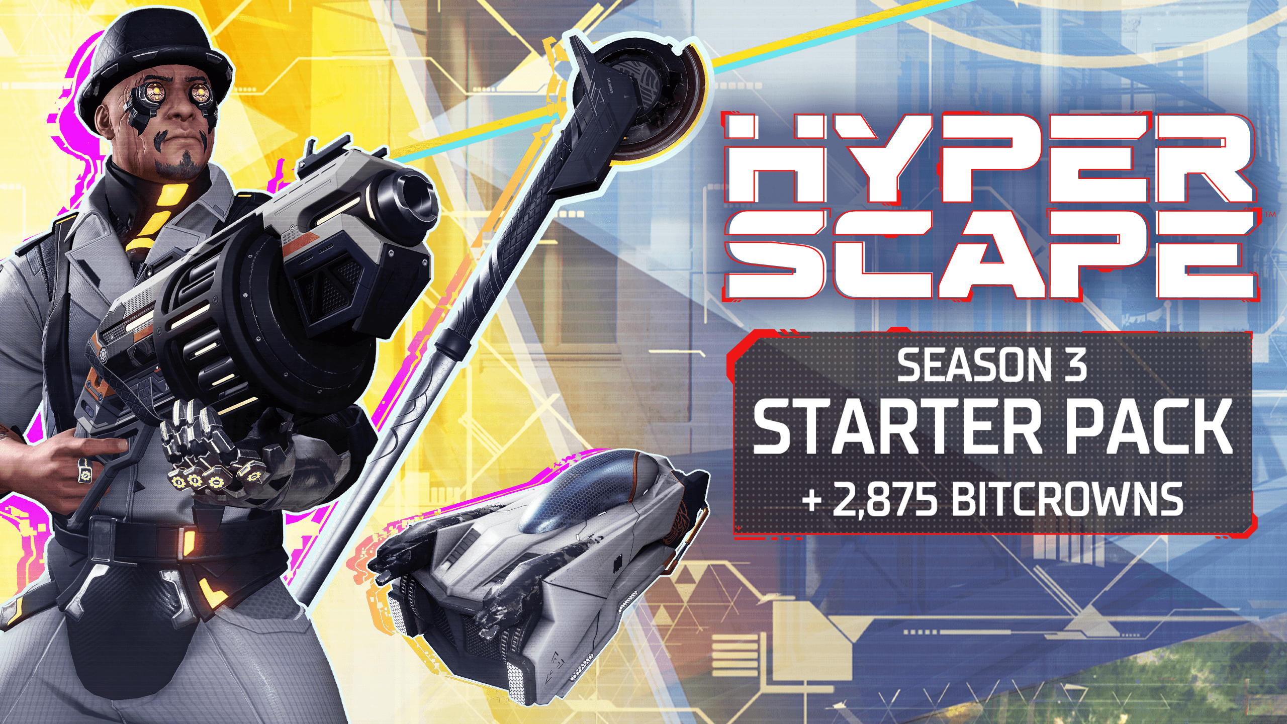 Hyper Scape™ – Season 3 Starter Pack + 2,875 Bitcrowns - OfferImageWide